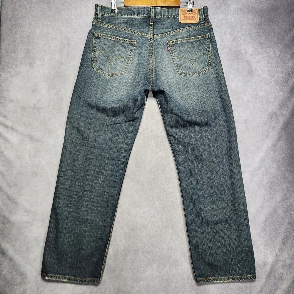 Levis 559 Relaxed Straight Jeans Mens 36x32 Blue Denim Medium‎ Wash 100% Cotton